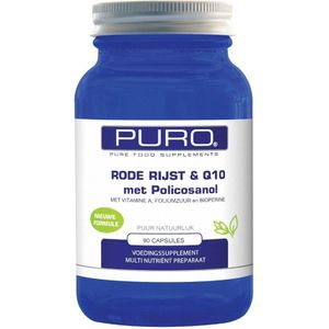 PURO - Rode Rijst - Q10 - Policosanol - Vegetarische Capsules