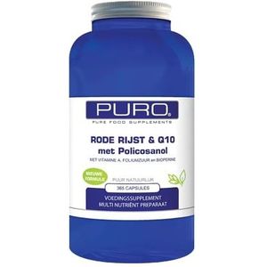 PURO - Rode Rijst & Q10 - Capsules - 365 stuks