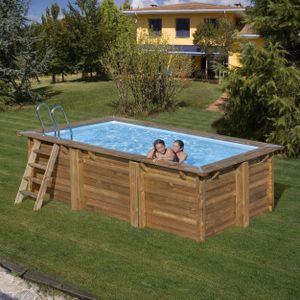 Intergard Zwembad hout rechthoek 420x222x114cm
