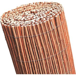 Intergard Wilgenmat Wilgenmatten Wilgenrol Balkonscherm Rood 1x5m