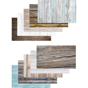 Caruba Backdrops Wood Creatieve fotostandaard voor platte lagen, dubbelzijdig bedrukt, 57 x 87 cm, 10 stuks