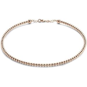 Casa Jewelry - Lingo - Collier - Rosé Verguld - Zilver - 42cm + 3cm Verlengketting