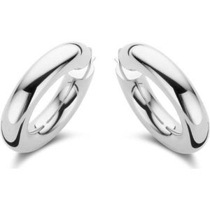 Casa Jewelry - Oorringen Boa - Zilver - 35 mm