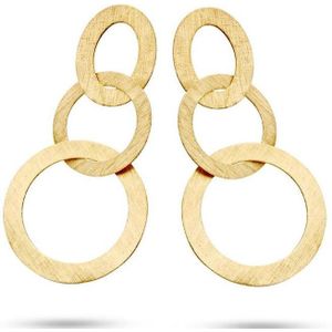 Casa - IO.5000.00 Lola - Vergulde Oorbellen - Zilver - Creolen