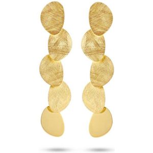 Casa Jewelry Oorhangers Sugarbowl Maxi - Zilver - Goud Verguld
