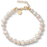 Casa - Snoepie Goud AB - Armband - Goudkleurig - Zoetwaterparels