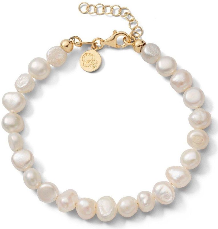 Casa - Snoepie Goud AB - Armband - Goudkleurig - Zoetwaterparels