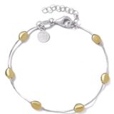 Casa - TA.1620.00 - Pebbles Bicolor - Armband - Zilver met Goud