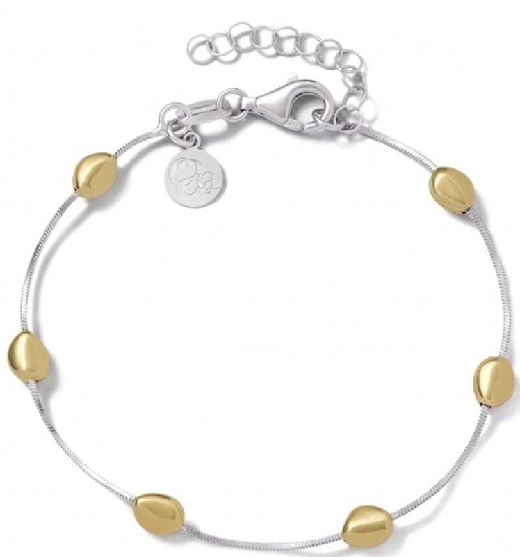 Casa - TA.1620.00 - Pebbles Bicolor - Armband - Zilver met Goud