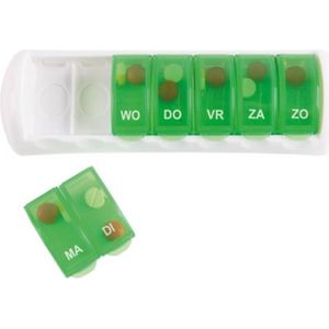 Comfort Aid - Pillendoos - Groen - 7 Dagen - Uitneembare Compartimenten