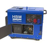 HBM 7.900W standby generator, 498cc dieselmotor, 400V/230V/12V