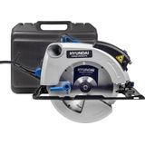 HYUNDAI cirkelzaag 1500W - 185 mm - Heavy Duty - met laser - inclusief zaagblad 185 mm met asgat van 20 mm - Traploos instelbare verstekhoeken van -45° tot +45°