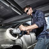 HYUNDAI poetsmachine haaks 1200W - ergonomische soft-grip handgreep - geïntegreerde asverdeling - unieke micro velcro grip