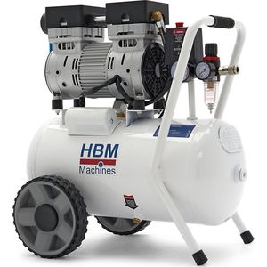 HBM 24 Liter 1 PK Professionele Low Noise Compressor