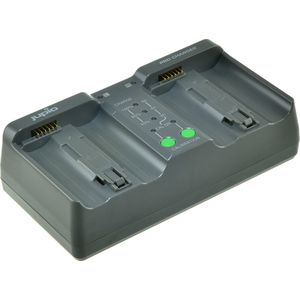 Duo oplader voor 2 camera accu's Nikon EN-EL18, EN-EL18b, EN-EL18c en EN-EL18d