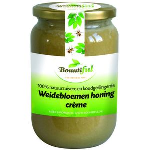 Bountiful - Weidebloemen Honing Crème - 900 Gram - Koud Geslingerd