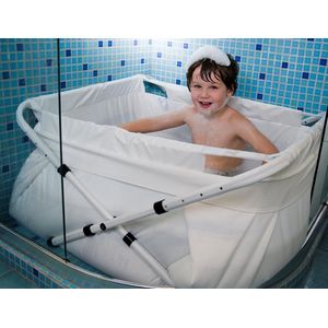 Bibabad Verstelbaar Babybadje - 60 t/m 80 cm - Wit