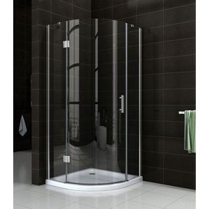 Douchecabine Wiesbaden kwartrond 1 deur LS 90x90cm 8mm NANO coating