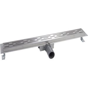Wiesbaden RVS Douchegoot - 70 x 7cm - Incl. Flens , RVS sifon & filter