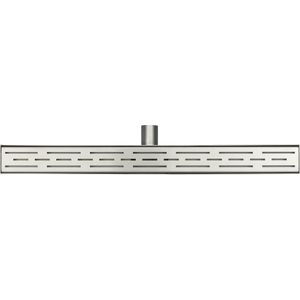 Wiesbaden RVS douchegoot - Met RVS sifon + filter - 90 x 7 cm
