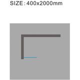 Zijwand + Muurprofiel 400x2000 10mm NANO Glas