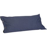 Yumeko kussensloop jersey indigo blauw 40x80 - Bio, eco & fairtrade - 1 stuk