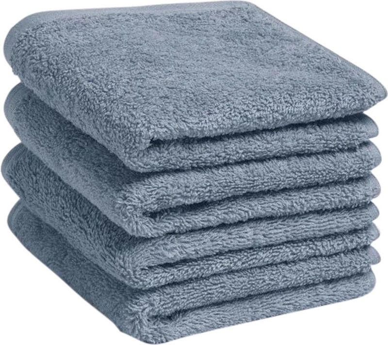 Yumeko gastendoekjes terry faded blauw 30x50 - 4 st