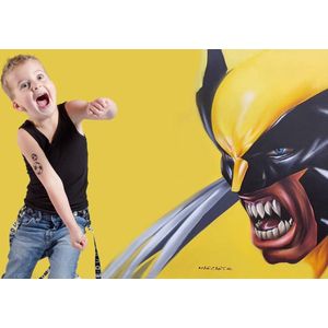 LaDot Tattoo Stempel Steen - S30 - Small - Voetbal - Nep Tattoo - Black Tattoo - Kinderen en Volwassenen