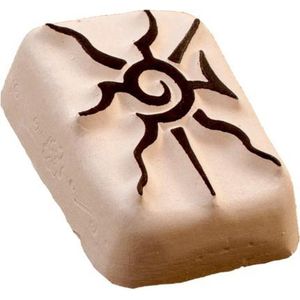 LaDot Tattoo Stempel Steen - M159 - Medium - Zon - Nep Tattoo - Black Tattoo - Kinderen en Volwassenen