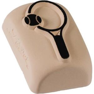 LaDot Tattoo Stempel Steen - M181 - Medium - Tennisracket - Nep Tattoo - Black Tattoo - Kinderen en Volwassenen