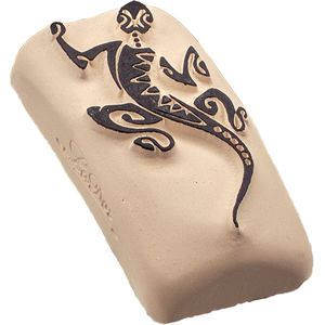 LaDot Tattoo Stempel Steen - XL19 - Extra Large - Hagedis - Nep Tattoo - Black Tattoo - Kinderen en Volwassenen