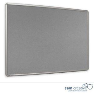 Prikbord Pro Series Grey 100x200 cm | Professioneel prikbord | Prikbord van grijs vilt | Mededelingenbord | Bulletin Prikbord | Sam Creative Prikbord