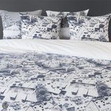 Heckett & Lane - Jackson - Dekbedovertrek - Wit - Tweepersoons - 200x200/220 cm