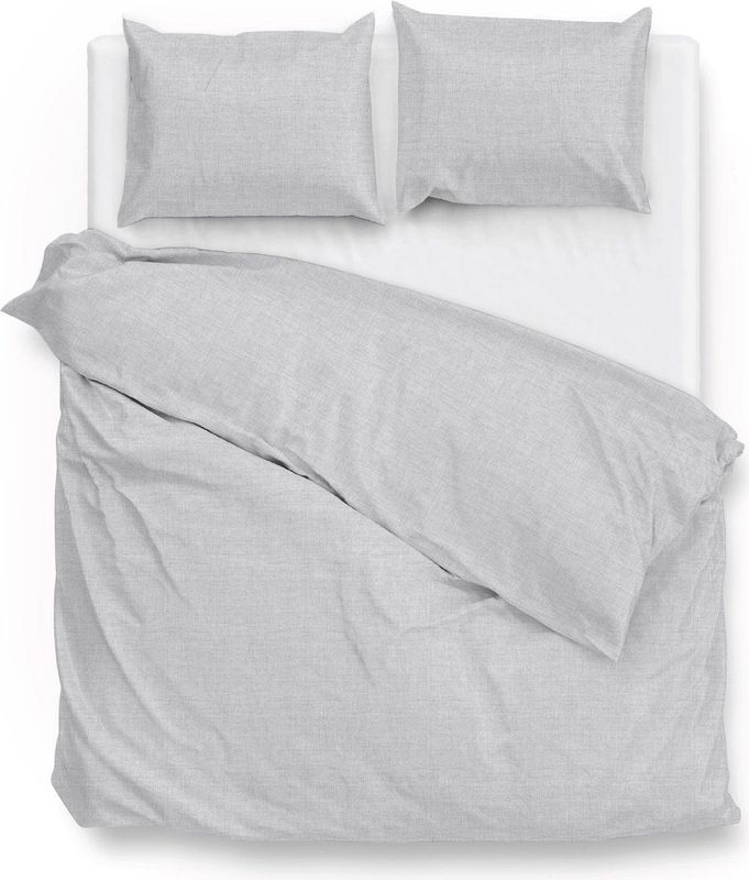 Zohome - Lino - Dekbedovertrek - Grijs - 100% Katoen