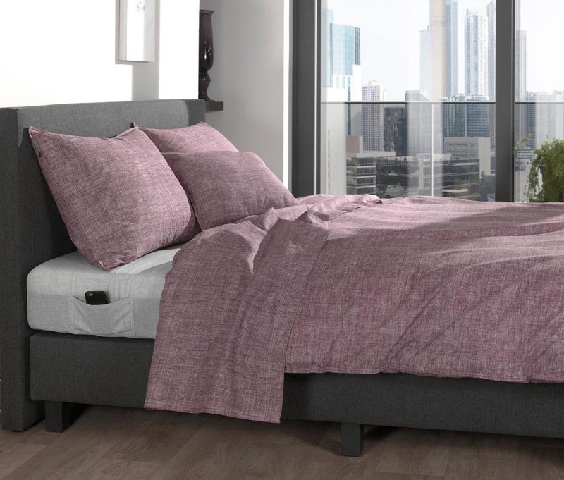 Zohome - Lino - Dekbedovertrek - Rood - 100% Katoen