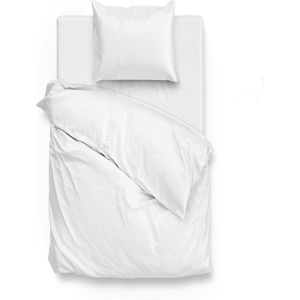 Zo! Home Satinado Dekbedovertrek - Eenpersoons - 140x200/220 cm - Wit