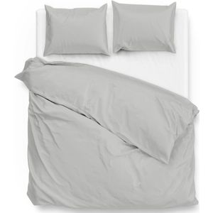 ZoHome Satinado Dekbedovertrek - Litsjumeaux XL - 260x200/220 cm - Ash Grey