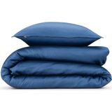ZoHome Satinado Dekbedovertrek - Tweepersoons - 200x200/220 cm - Navy Blue