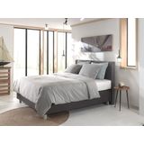 Dekbedovertrek - Grijs - Katoen - Eenpersoons