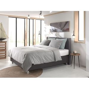 Dekbedovertrek - Grijs - Katoen - Eenpersoons