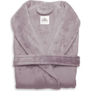 Zo! Home - Luxe Badjas - Pastel Kleuren - Polyester Fleece