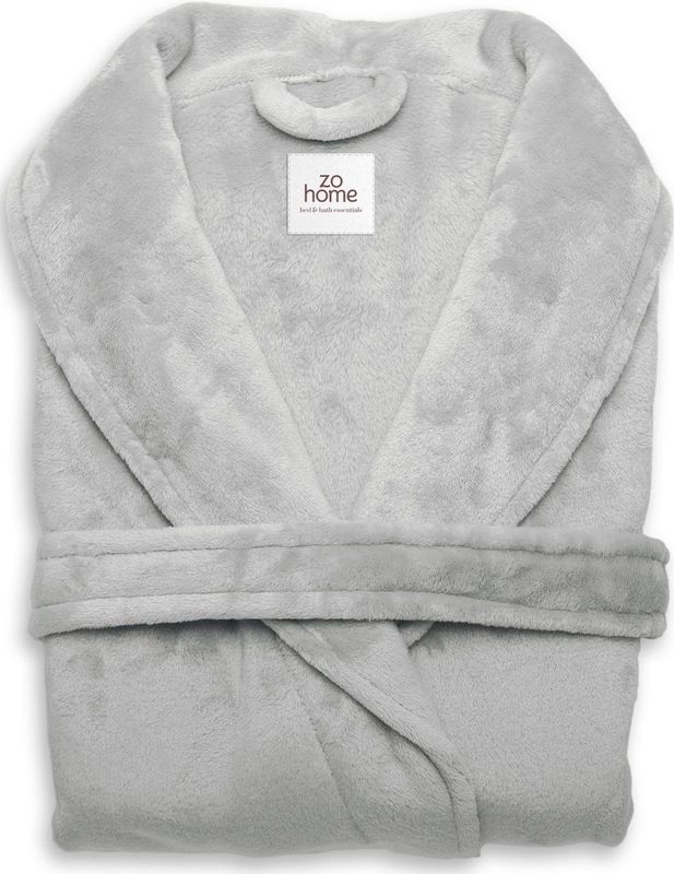 Zo! Home - Luxe Badjas - Basic Kleuren - Polyester Fleece