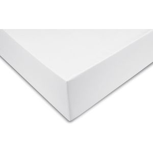 Zohome Satinado Hoeslaken - Tweepersoons - Katoensatijn - 140x200cm - Wit