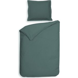 Dekbedovertrek Heckett Lane Banda Mineral Green Satijn-140 x 200 / 220 cm | 1-Persoons