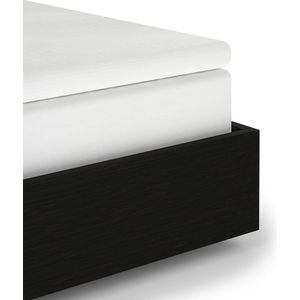 Heckettlane Elementi Hoeslaken - Tweepersoons - Katoensatijn - 140x200cm - Wit