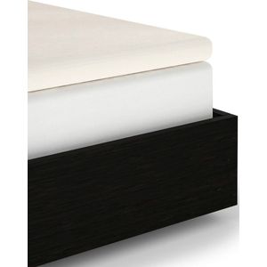 Heckettlane Elementi Hoeslaken - Eenpersoons - Katoensatijn - 90x210-220cm - Off-White