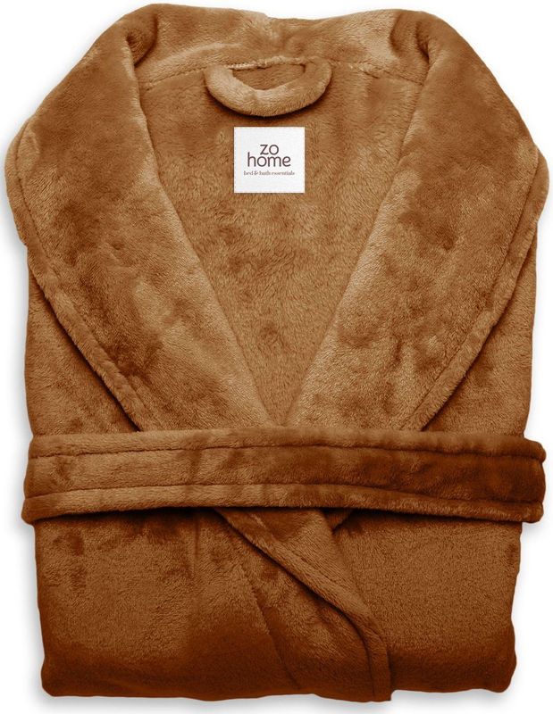 Zo! Home - Luxe Badjas - Pastel Kleuren - Polyester Fleece