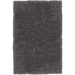 Heckettlane Badmat Fergana - Badkamermat - Antislip tapijt - 70x120 - Antraciet