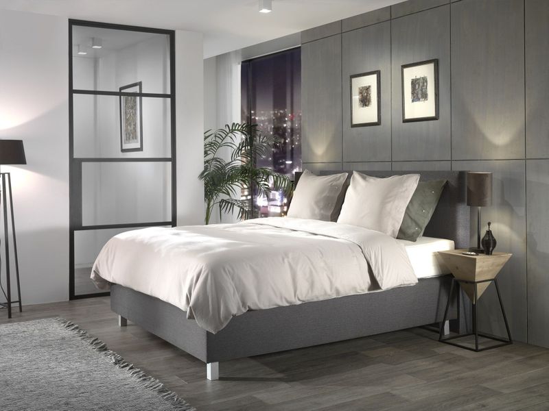 Dekbedovertrek - Grijs - Katoen - 2-Persoons