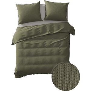 Yellow - Cialda Dekbedovertrek - Groen - Katoen - 200x200/220cm